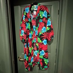 Tropical Floral Kimono Robe